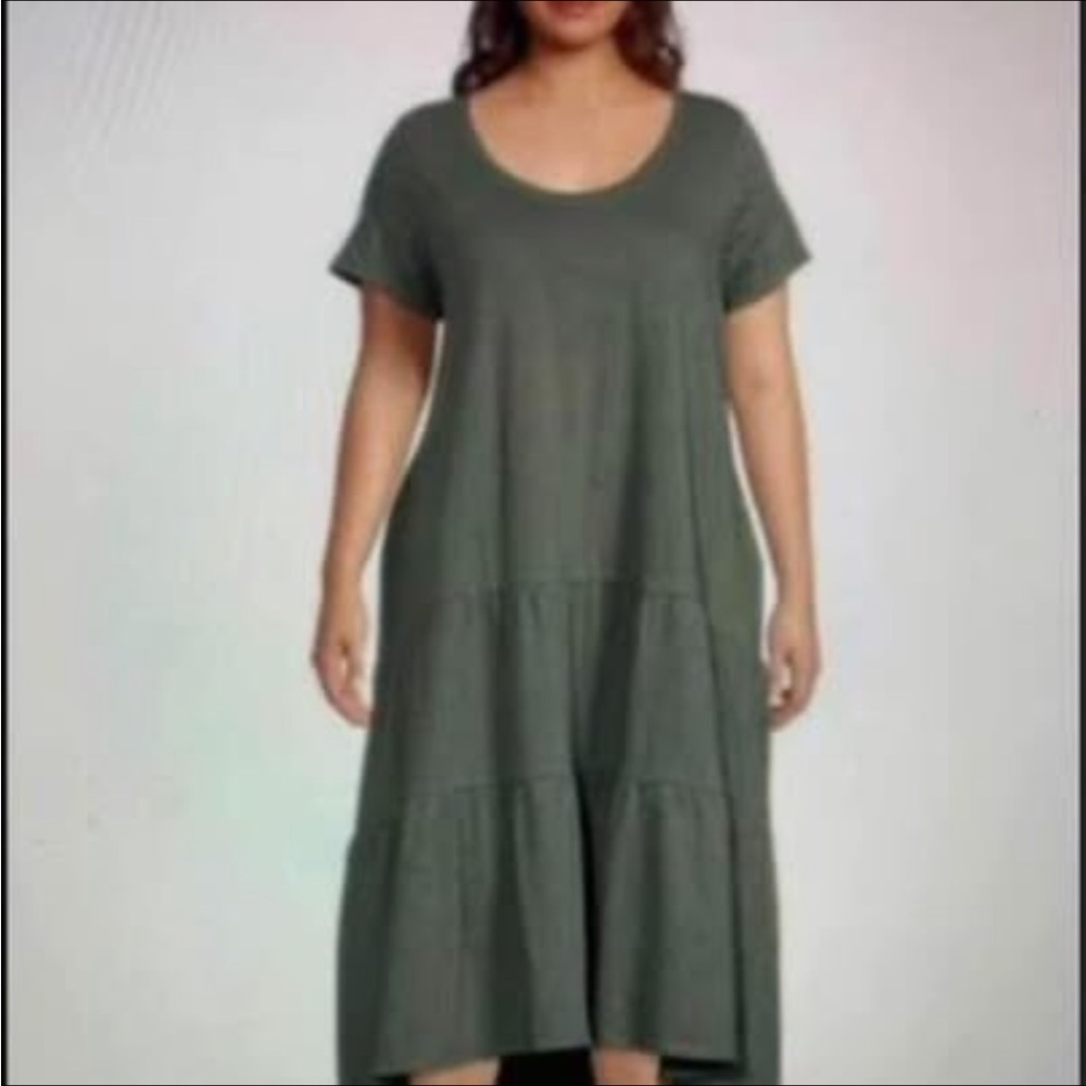 Elegant Green Women's Dress 2XL